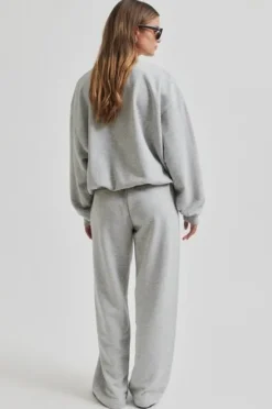 Abadell collegehousut, grey melange