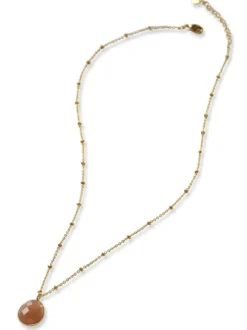 Adoration Peach Moonstone kaulakoru GP