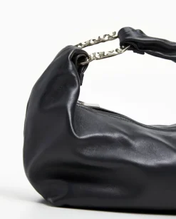 Amanda shoulder bag leather, black