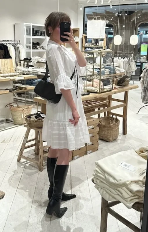 Americandreams - Mona dress, White