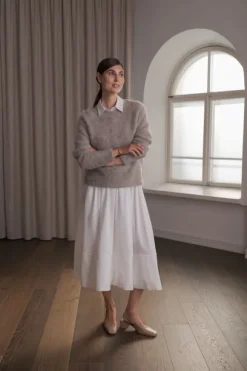 Arielle pitkähihainen neule, greige