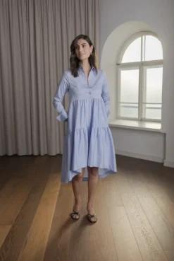 Clarette pitkähihainen mekko, light blue