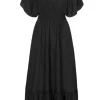co'couture - SamiaCC Sun Smock Dress, black