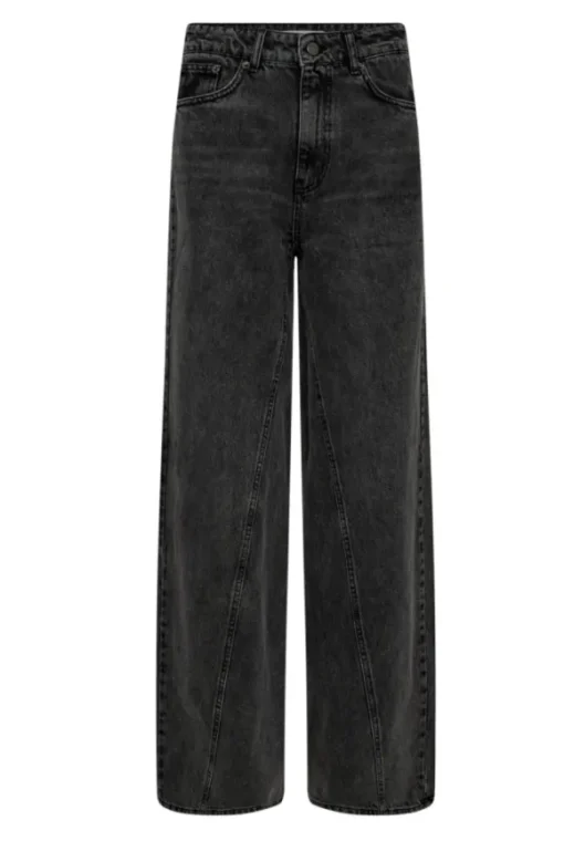 co'couture - VikaCC Wide Seam Jeans, black