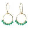 Compassion Aventurine Gold korvakorut