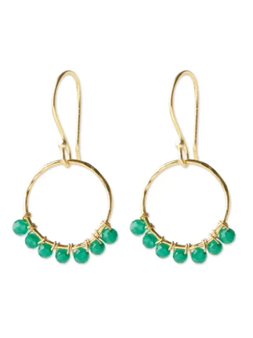 Compassion Aventurine Gold korvakorut