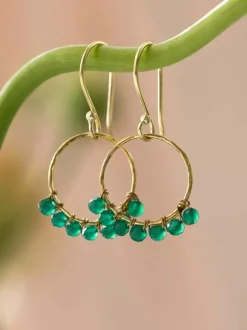 Compassion Aventurine Gold korvakorut