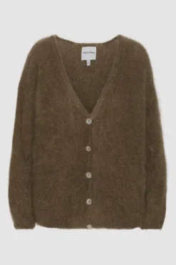 Cornelia mohairneuletakki, dark brown