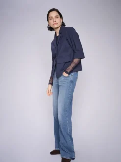 Dara Vint Jeans, mid blue, long