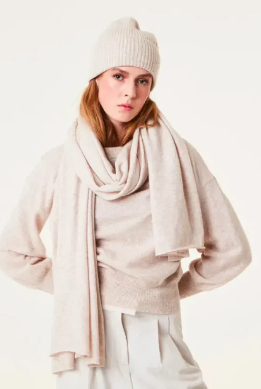 Davida - iso cashmerehuivi, light beige