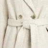 Edel villakangastakki, beige-valko