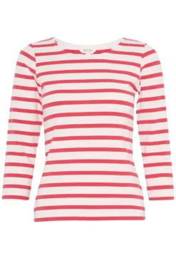 Emel t-paita, bittersweet and white stripe