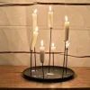 eno studio - MULTI CANDLE PIN kynttilänjalka, musta