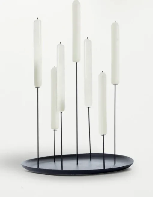 eno studio - MULTI CANDLE PIN kynttilänjalka, musta