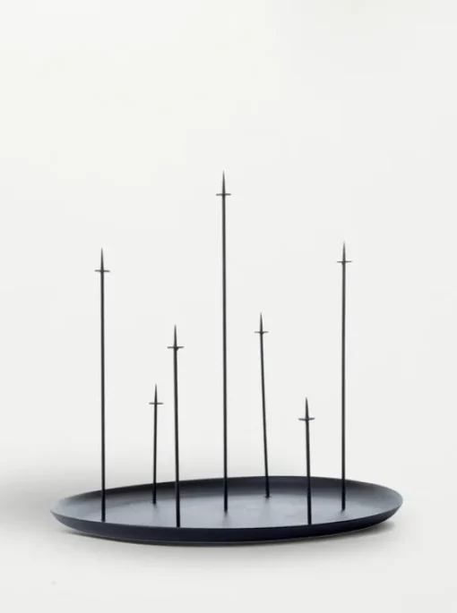 eno studio - MULTI CANDLE PIN kynttilänjalka, musta
