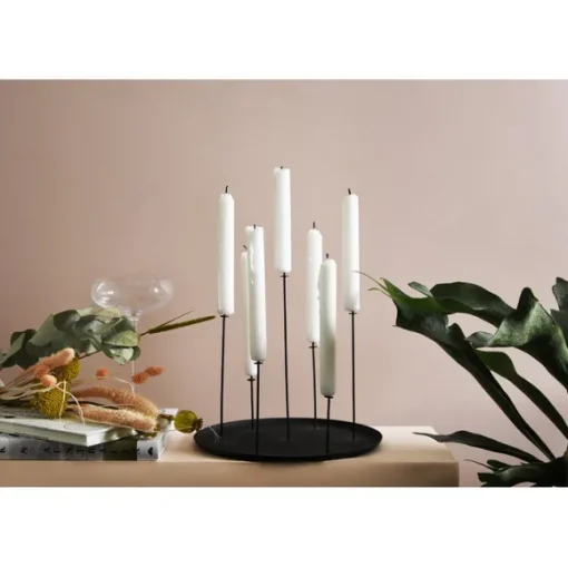 eno studio - MULTI CANDLE PIN kynttilänjalka, musta