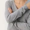 Esmi cashmere neuletakki, grey melange
