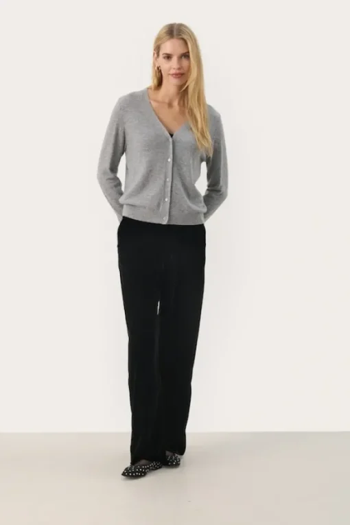 Esmi cashmere neuletakki, grey melange