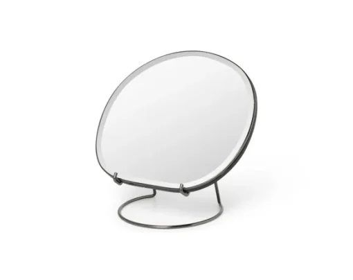 Ferm Living - Pond pöytäpeili, dark chrome