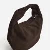 Flattered - Alva shoulder bag, suede chocolade