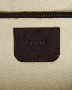 Flattered - Alva shoulder bag, suede chocolade
