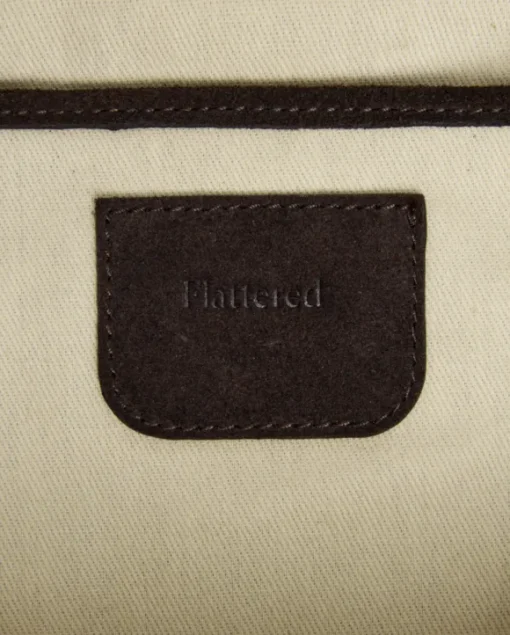 Flattered - Alva shoulder bag, suede chocolade