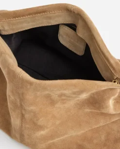 Flattered - Clay Clutch mokkanahkaa, sand
