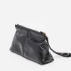 Flattered - Clay Mini Clutch handbag, Patent black