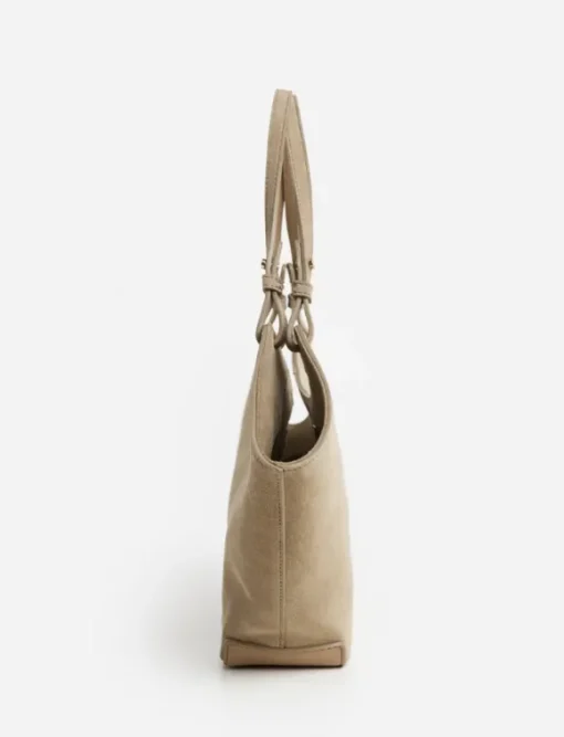 Flattered - Dilba Mini Tote Bag Suede Sand