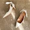 Flattered - Franchesca Bow korkokengät, creme