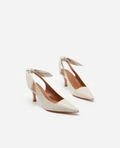 Flattered - Franchesca Bow korkokengät, creme
