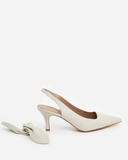 Flattered - Franchesca Bow korkokengät, creme