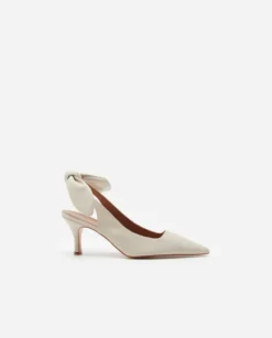 Flattered - Franchesca Bow korkokengät, creme