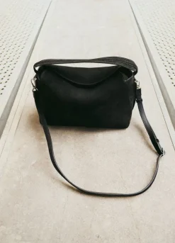 Flattered - Helia handbag, suede black