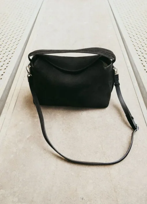 Flattered - Helia handbag, suede black