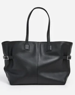 Flattered - Lesley tote bag, leather black