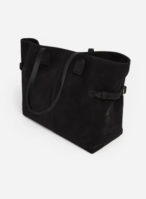 Flattered - Lesley tote bag, suede black