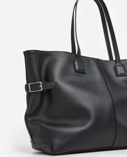 Flattered - Lesley tote bag, leather black