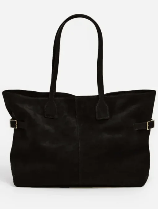 Flattered - Lesley tote bag, suede black