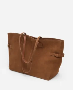 Flattered - Lesley tote bag, suede bourbon