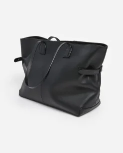 Flattered - Lesley tote bag, leather black