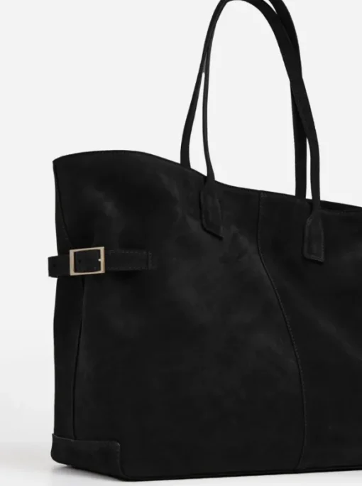 Flattered - Lesley tote bag, suede black