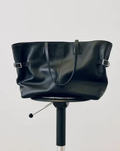 Flattered - Lesley tote bag, leather black