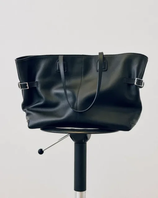 Flattered - Lesley tote bag, leather black