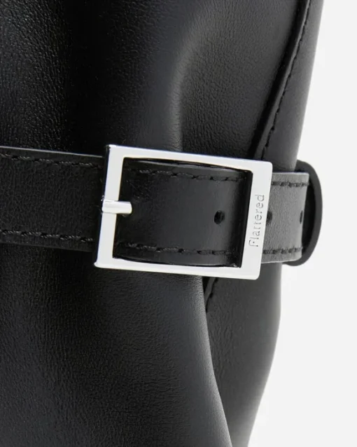 Flattered - Lesley tote bag, leather black