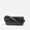 Flattered - Lillie Shoulder Bag, Leather Black Lizzard