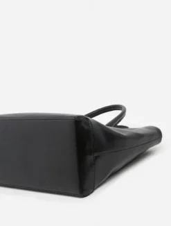 Flattered - Lola tote bag leather, black