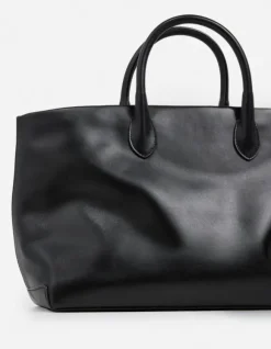 Flattered - Lola tote bag leather, black