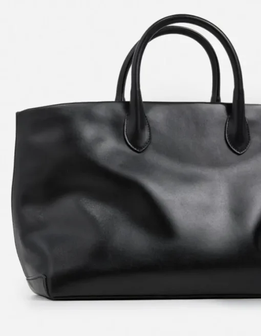 Flattered - Lola tote bag leather, black