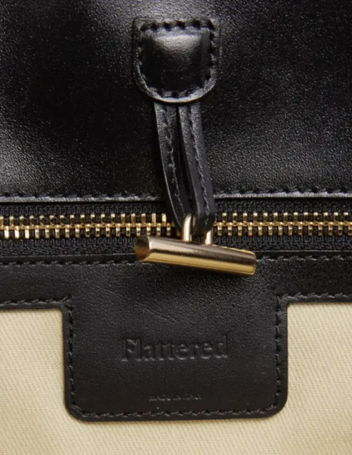 Flattered - Lola tote bag leather, black
